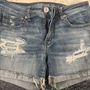 American Eagle Distressed Denim Shorts